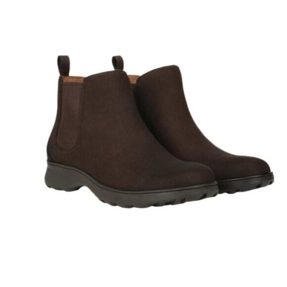 Vionic Womens Chocolate Brown Suede Pull On Chelsea Boots Sz 7.5 M New - Picture 11 of 12